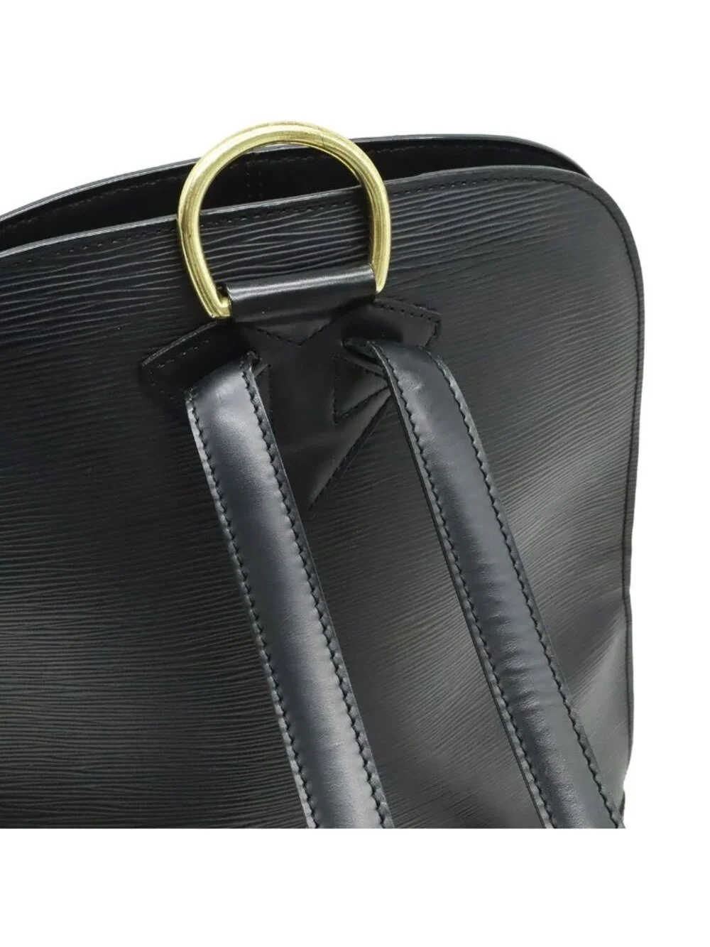 Louis Vuitton Epi Cobran Backpack Shoulder Bag Leather Noir Black